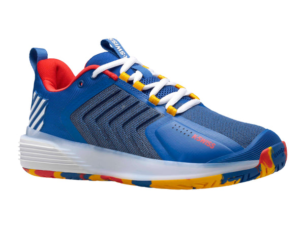 K Swiss ULTRASHOT 3 CLASSIC BLUE/BERRY RED/LEMON CHROME