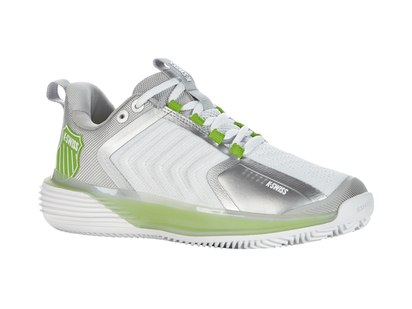 K Swiss ULTRASHOT 3 HB WHITE/GRAY VIOLET/LIME GREEN