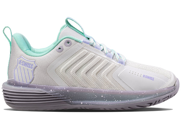 k swiss ULTRASHOT 3 NIMBUS CLOUD/LILAC GRAY/NEON PURPLE
