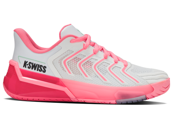 k swiss ULTRASHOT 4 WHITE/NEON PASTEL PINK/HOT NEON PINK