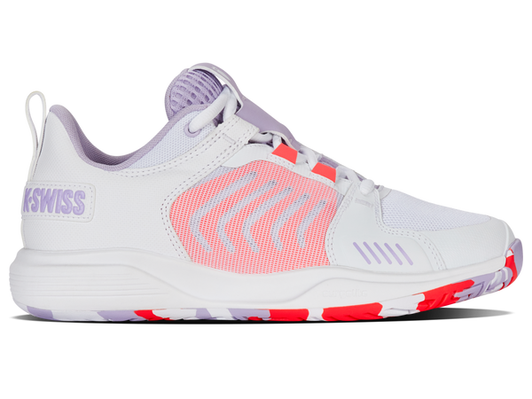 k swiss ULTRASHOT TEAM WHITE/ORCHID PETAL/NEON BLAZE
