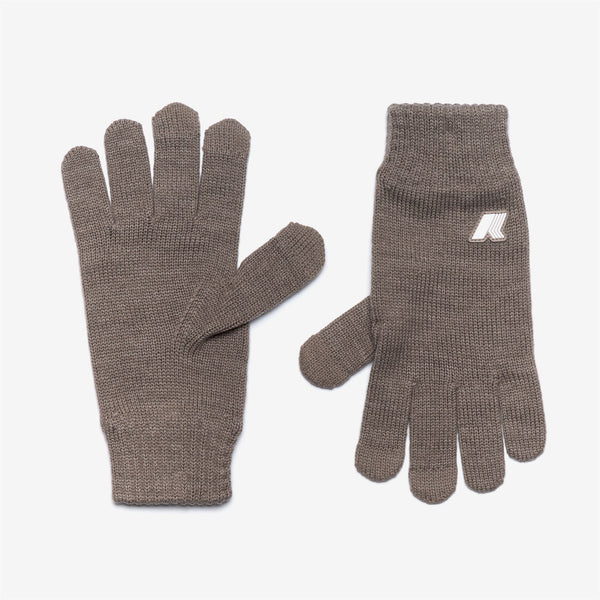 k way ALFRED CARDIGAN STITCH WOOL BEIGE TAUPE MELANGE