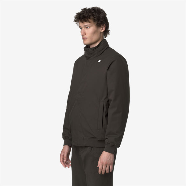 K Way AMAURY TWILL MARMOTTA BLACK OLIVE-BLUE AIRFORCE