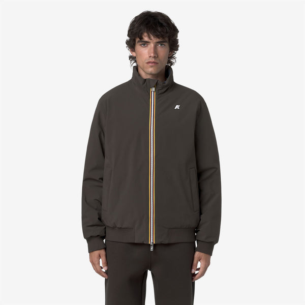 K Way ARSENE ST WARM REVERSIBLE BLACK OLIVE-BLUE AIRFORCE