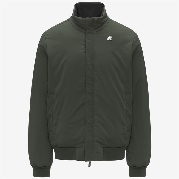 K Way ARSENE ST WARM REVERSIBLE BLACK PURE-GREEN BLACKISH
