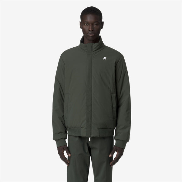 K Way ARSENE ST WARM REVERSIBLE BLACK PURE-GREEN BLACKISH