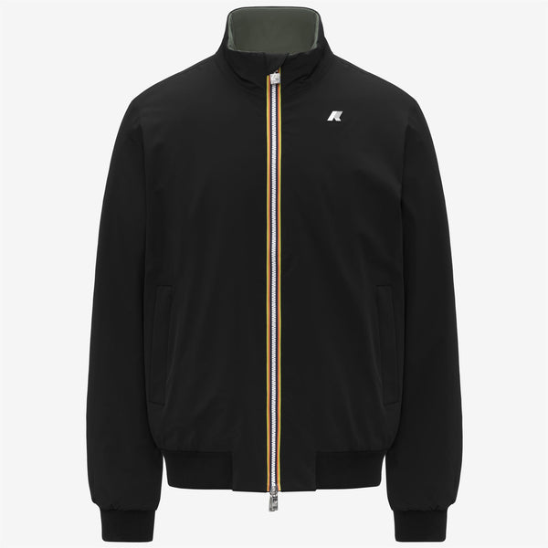 k way ARSENE ST WARM REVERSIBLE BLACK PURE-GREEN BLACKISH