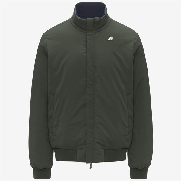 K Way ARSENE ST WARM REVERSIBLE BLUE DEPTH-GREEN BLACKISH