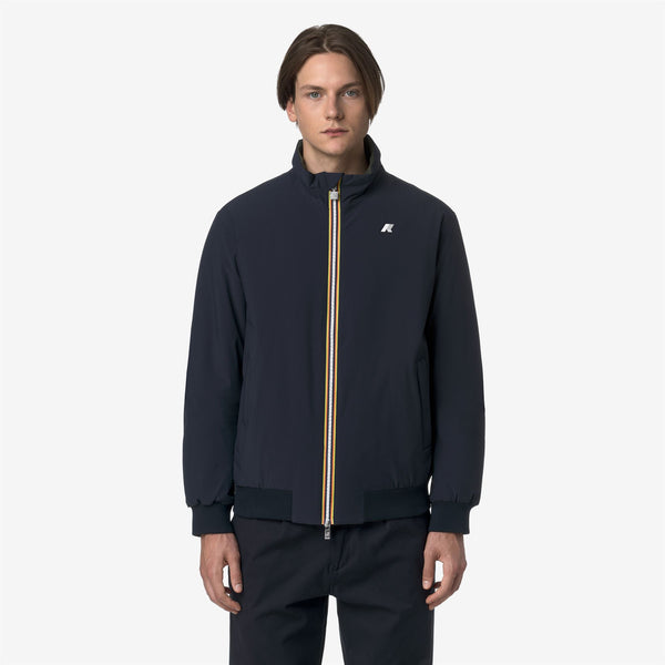 K Way ARSENE ST WARM REVERSIBLE BLUE DEPTH-GREEN BLACKISH