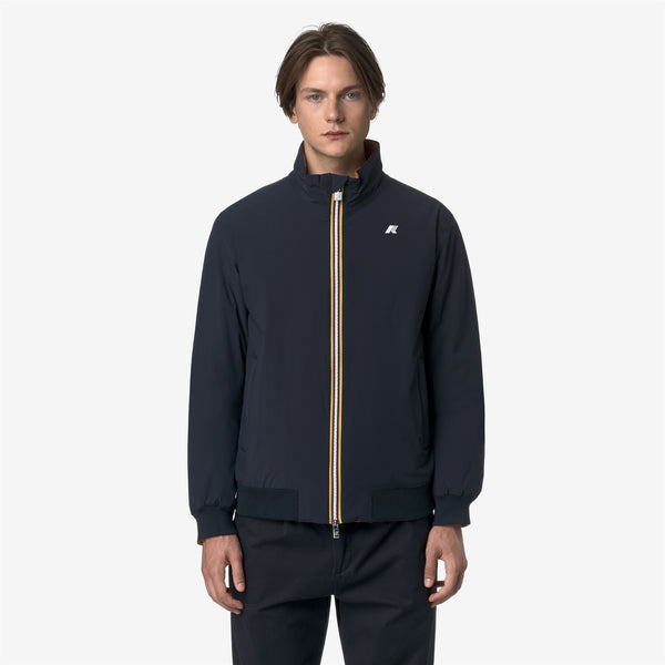 K Way ARSENE ST WARM REVERSIBLE BLUE DEPTH-ORANGE ADOBE