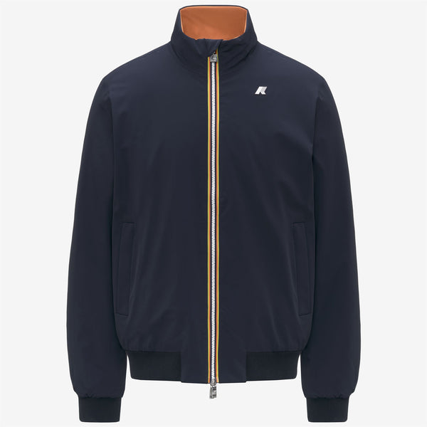 k way ARSENE ST WARM REVERSIBLE BLUE DEPTH-ORANGE ADOBE