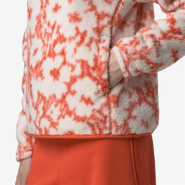 K Way BENEDICTE ORSETTO PRINT ECRU-ORANGE FIESTA FLOWERS