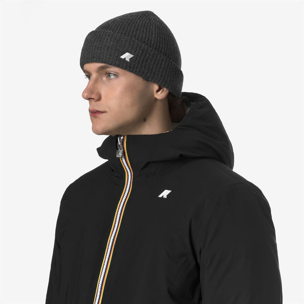 K Way BRICE CARDIGAN STITCH WOOL GREY SHADOW DK MELANGE