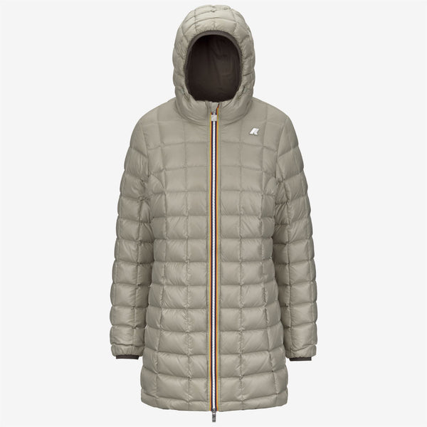 K Way DENISE ST THERMO REVERSIBLE BLACK OLIVE-GREEN OAK