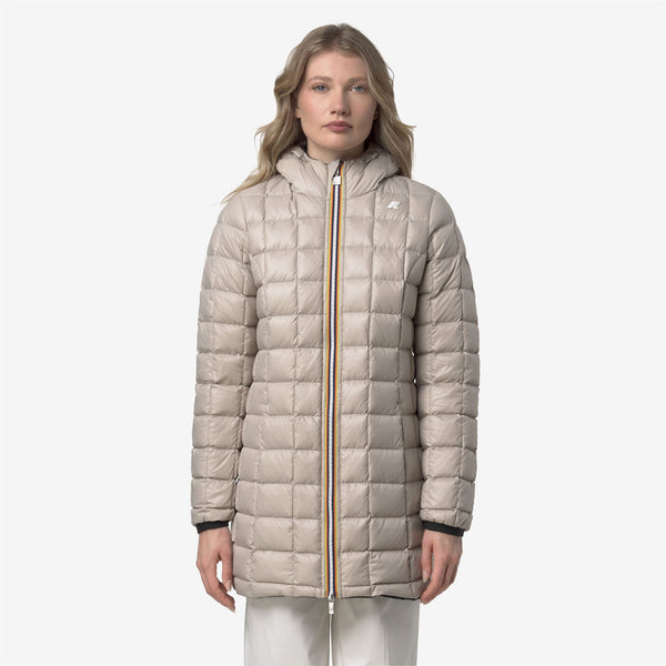 K Way DENISE ST THERMO REVERSIBLE BLACK PURE-BEIGE CASHMERE