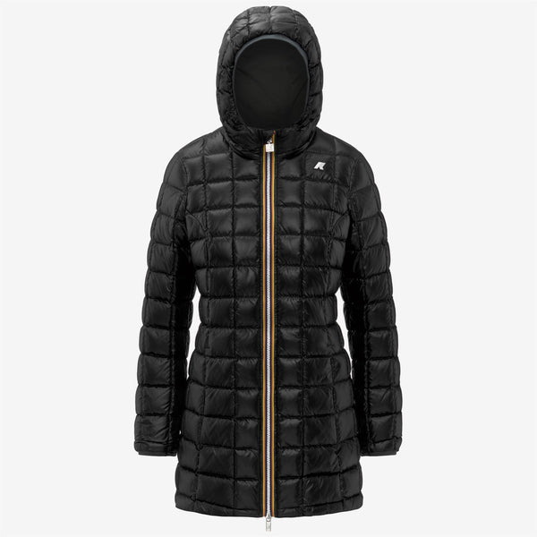 K Way DENISE ST THERMO REVERSIBLE GREEN BLACKISH-BLACK PURE