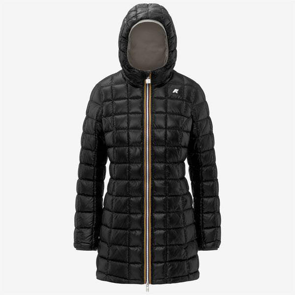 K Way DENISE ST THERMO REVERSIBLE GREEN OAK-BLACK PURE