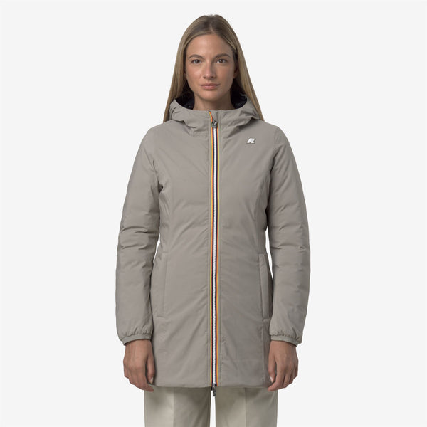 K Way DENISE ST THERMO REVERSIBLE GREEN OAK-BLACK PURE