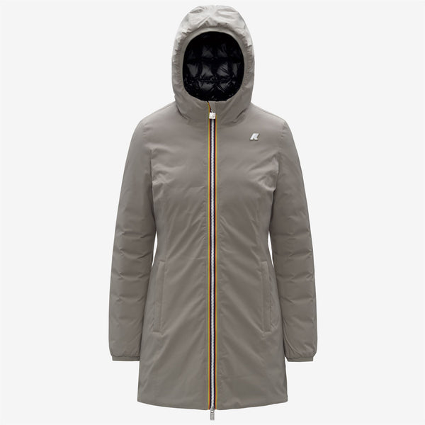 k way DENISE ST THERMO REVERSIBLE GREEN OAK-BLACK PURE