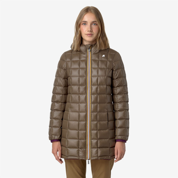 K Way DENISE ST THERMO REVERSIBLE VIOLET DK P-BROWN G