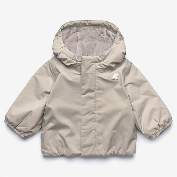k way E. JACK SOFT TOUCH MARMOTTA BEIGE CASHMERE-GREY GOAT