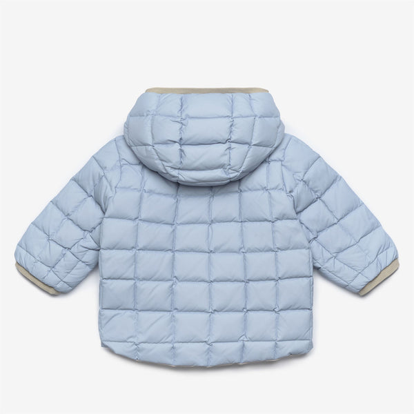 K Way E. JACK ST THERMO REVERSIBLE BEIGE GREY-BLUE AVIO