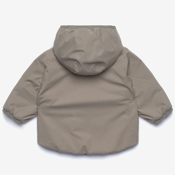 K Way E. JACK ST THERMO REVERSIBLE GREEN OAK-BLUE DEEP COBALT