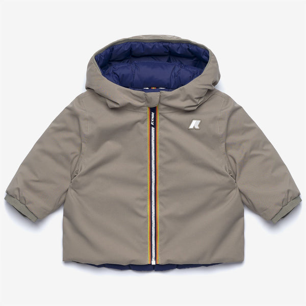 k way E. JACK ST THERMO REVERSIBLE GREEN OAK-BLUE DEEP COBALT