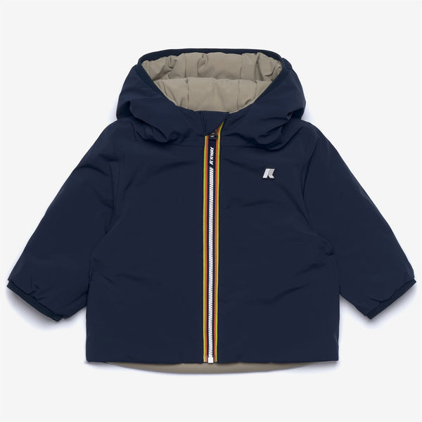 k way E. JACK ST WARM REVERSIBLE BLUE DEPTH-GREEN OAK