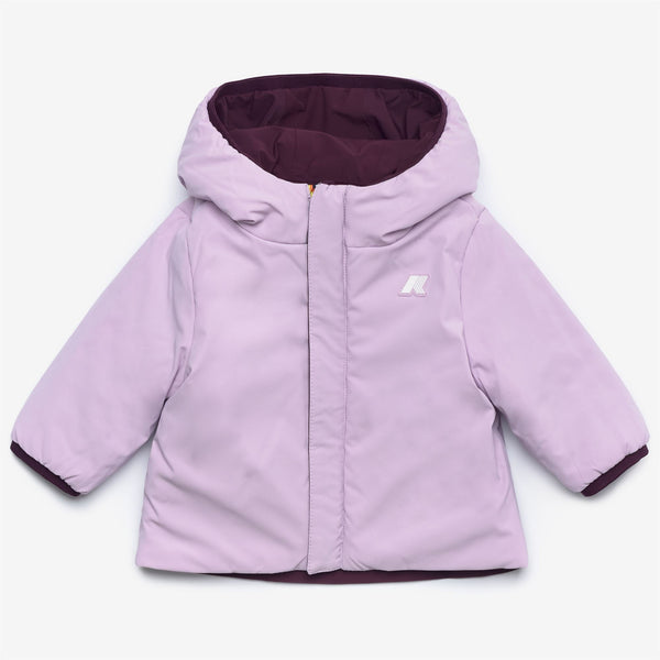 K Way E. JACK ST WARM REVERSIBLE VIOLET DK PURPLE-VIOLET LT LILAC