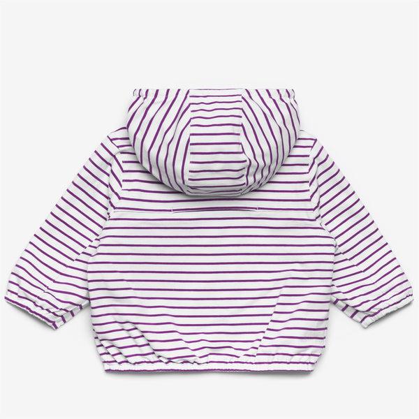 K Way E. JAKE PLUS.2 JERSEY REVERSIBLE VIOLET LT LILAC-WHITE-VIOLET