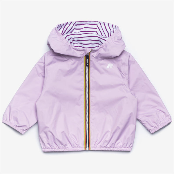 k way E. JAKE PLUS.2 JERSEY REVERSIBLE VIOLET LT LILAC-WHITE-VIOLET