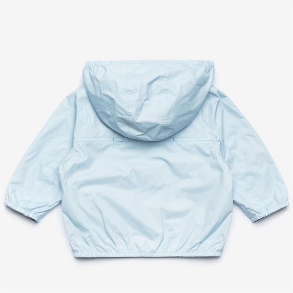 K Way E. JAKE PLUS.2 REVERSIBLE BLUE BABY-BLUE DEPTH