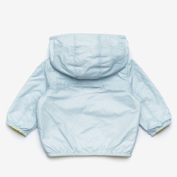 K Way E. JAKE PLUS.2 REVERSIBLE GREEN ACACIA-BLUE BABY