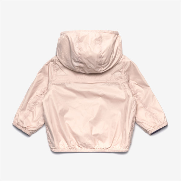 K Way E. JAKE PLUS.2 REVERSIBLE VIOLET GLICINE-PINK GARDENIA