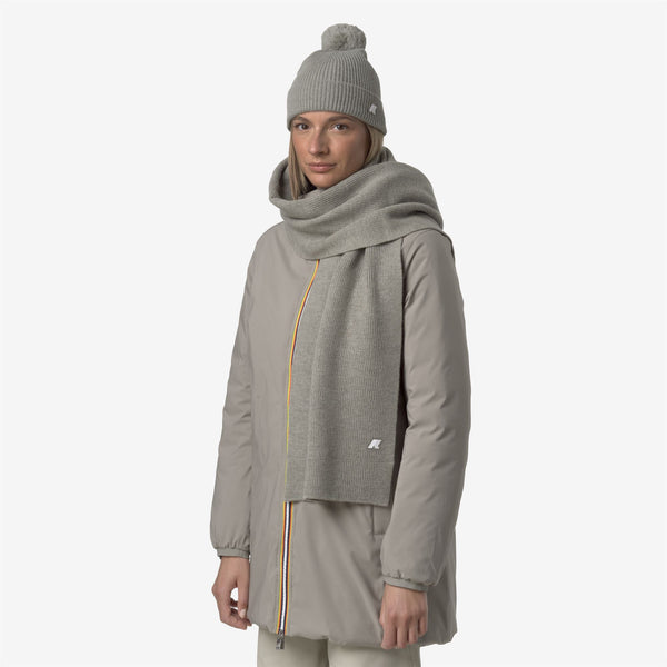 K Way ETIENNE CARDIGAN STITCH WOOL GREEN OAK MELANGE