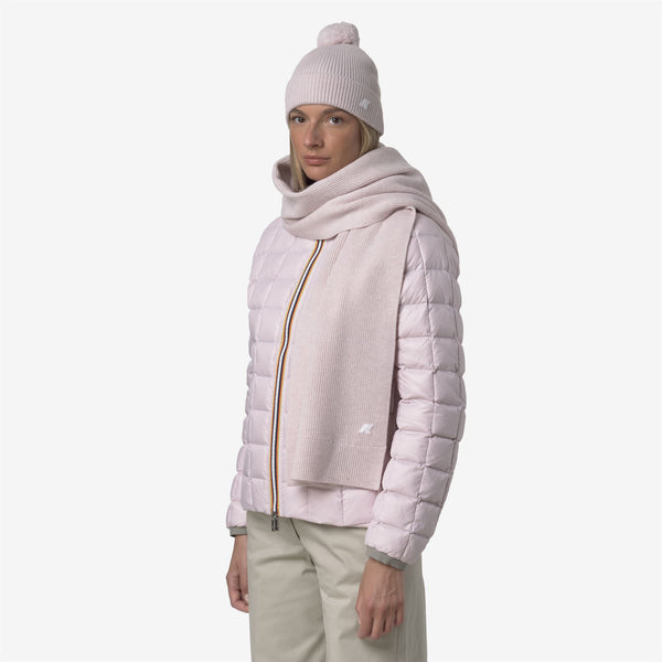 K Way ETIENNE CARDIGAN STITCH WOOL ROSE HUSHED MELANGE