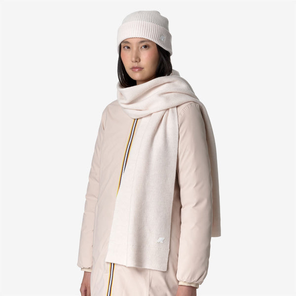 K Way ETIENNE CARDIGAN STITCH WOOL WHITE GARDENIA MELANGE