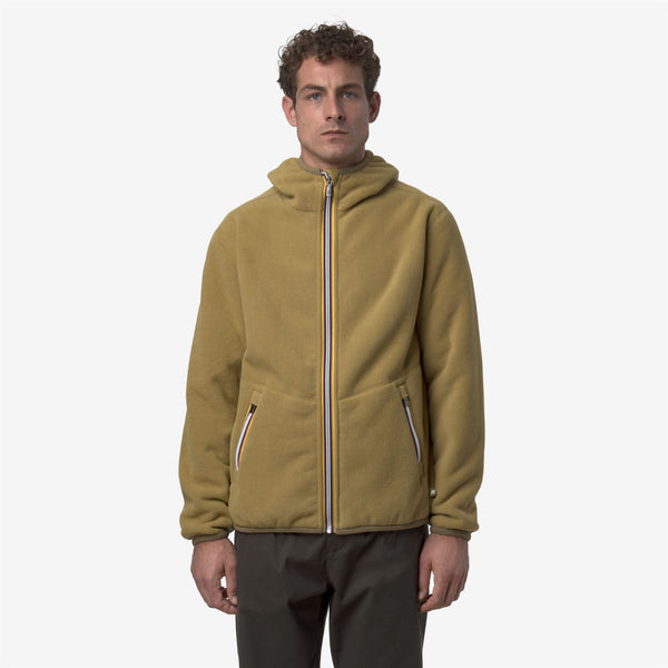 K Way JACK SHERPA POLAR REVERSIBLE BEIGE SEED COMBO