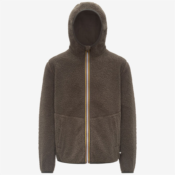 k way JACK SHERPA POLAR REVERSIBLE BLACK OLIVE COMBO