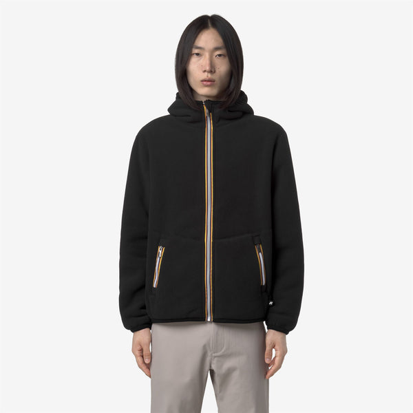 K Way JACK SHERPA POLAR REVERSIBLE BLACK PURE-BLACK PURE