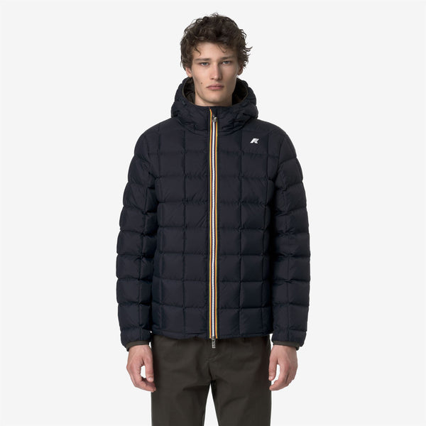 K Way JACK ST THERMO REVERSIBLE BLACK OLIVE-BLUE DEPTH