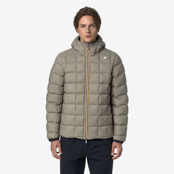 K Way JACK ST THERMO REVERSIBLE BLUE DEPTH-GREEN OAK