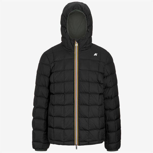 K Way JACK ST THERMO REVERSIBLE GREEN BLACKISH-BLACK PURE