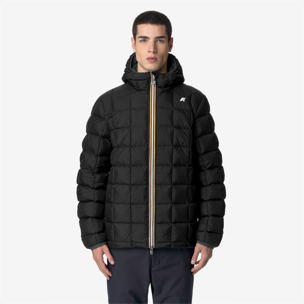 K Way JACK ST THERMO REVERSIBLE GREEN BLACKISH-BLACK PURE