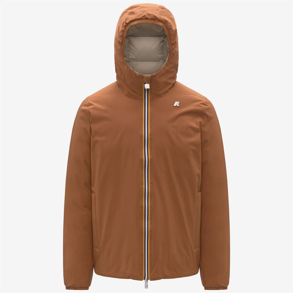 k way JACK ST THERMO REVERSIBLE ORANGE ADOBE-BEIGE CASHMERE