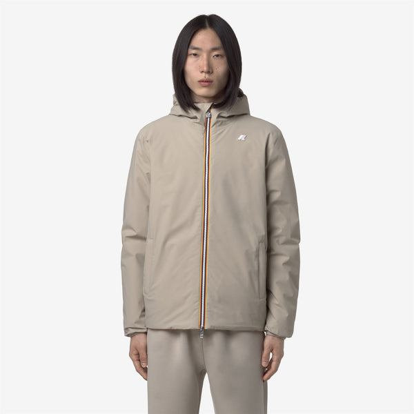 K Way JACK ST WARM REVERSIBLE BEIGE CASHMERE-ORANGE ADOBE