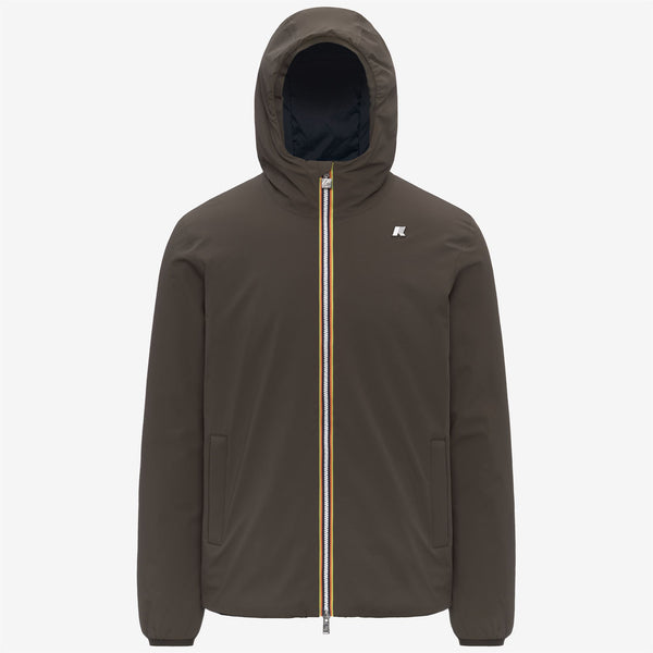 k way JACK ST WARM REVERSIBLE BLACK OLIVE-BLUE DEPTH