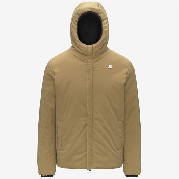 K Way JACK ST WARM REVERSIBLE BLACK PURE-BEIGE SEED