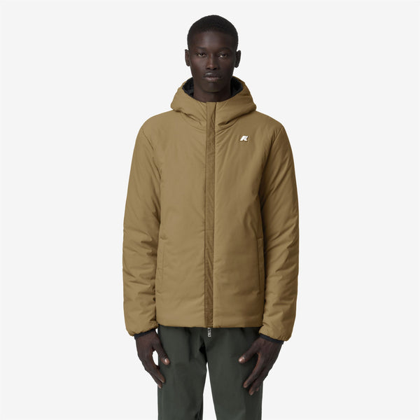 K Way JACK ST WARM REVERSIBLE BLACK PURE-BEIGE SEED